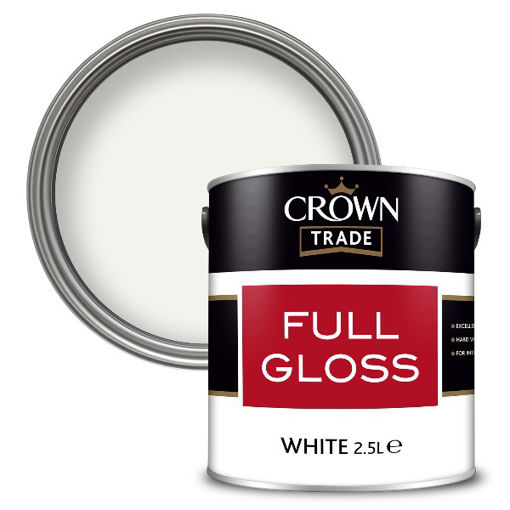 Picture of Crown Trade Full Gloss - 2.5L - White