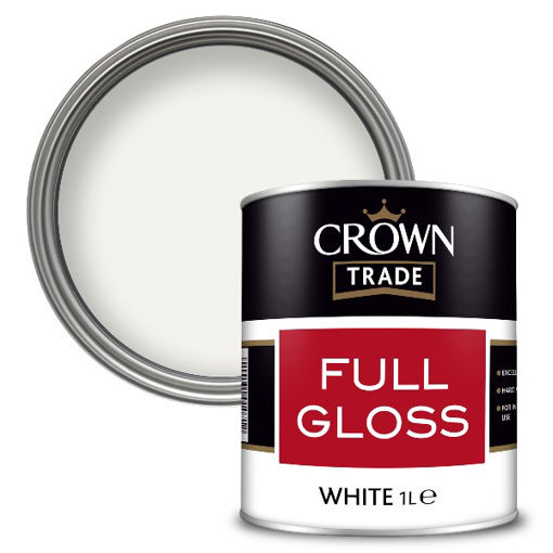 Picture of Crown Trade Full Gloss - 1L - White