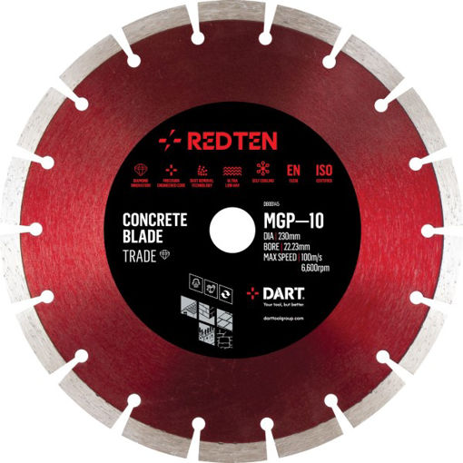 Picture of DART Red Ten MGP-10 Diamond Blade 115D x 22.23B Pack Of 3