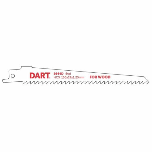 Picture of DART S644D Wood Cutting Reciprocating Blade Pk 5