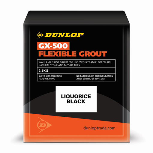 Picture of Dunlop GX-500 Flexible Grout Liquorice Black 2.5kg