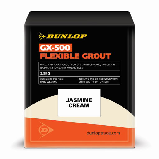 Picture of Dunlop GX-500 Flexible Grout Jasmine Cream 2.5kg