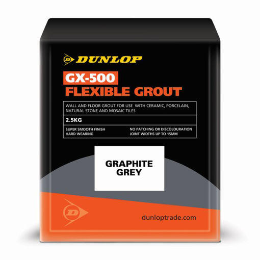 Picture of Dunlop GX-500 Flexible Grout Graphite Grey 2.5kg