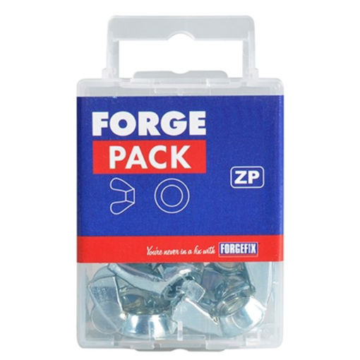 Picture of Forgefix ForgePack Wing Nuts & Flat Washers - M6 -  Pack of 10
