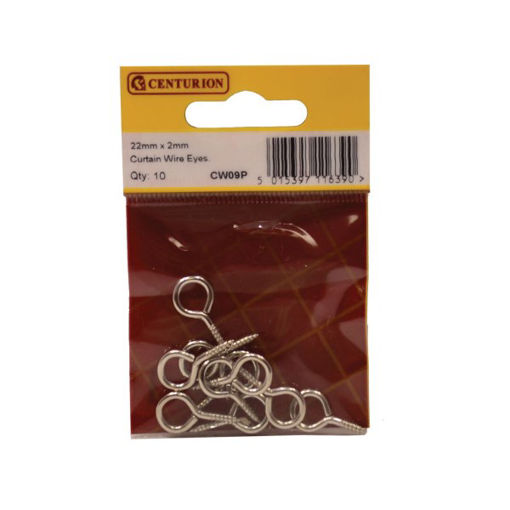 Picture of Centurion 22mm x 2mm Curtain Wire Eyes (Pack of 10)