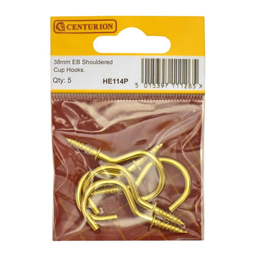 Picture of Centurion 38mm EB Shouldered Cup Hooks (Pack of 5)