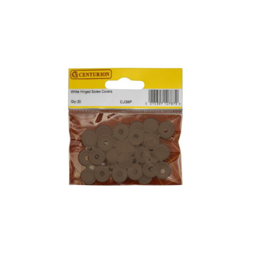 Picture of Centurion Brown Hinged Screw Covers (Pack of 20)