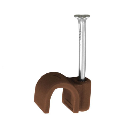 Picture of Centurion Brown Cable Clips 7mm