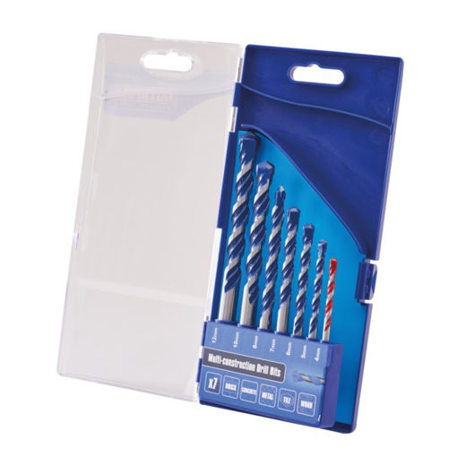 Picture of Faithfull 7 Piece Multi-Construction Drill Bit Set