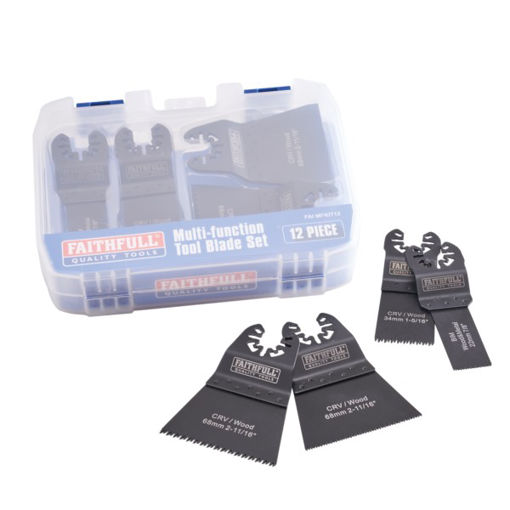 Picture of (DISCONTINUED) Faithfull Multi-Tool Blade Set, 12 Piece
