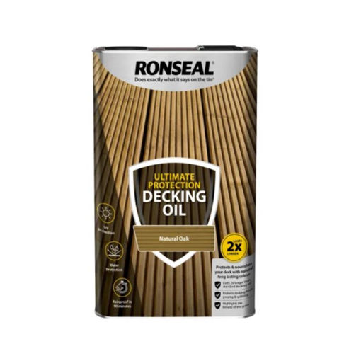 Picture of Ronseal Ultimate Protection Decking Oil Natural Oak 5 litre