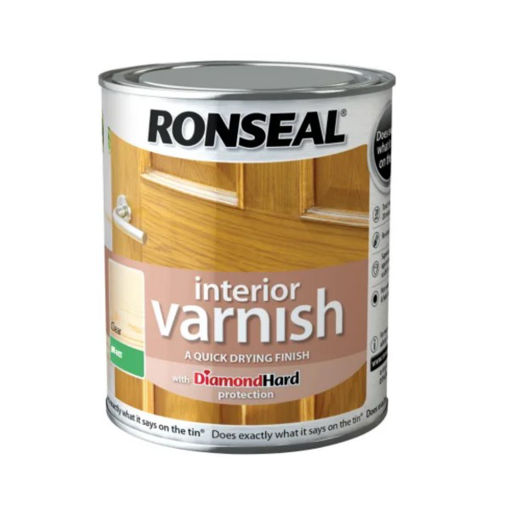 Picture of Ronseal Interior Varnish Quick Dry Matt Clear 750ml