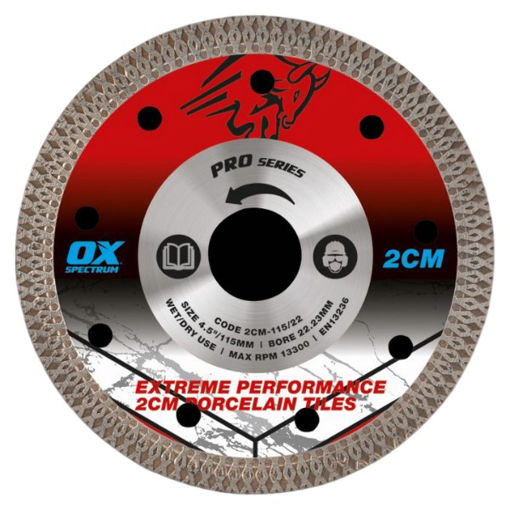 Picture of OX PRO 2cm Porcelain Cutting Blade - 115/22.23mm