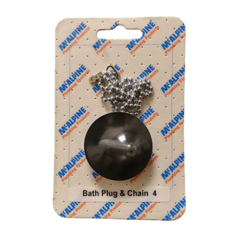 Picture of McAlpine Handipak (Card4) Bath Plug & Chain