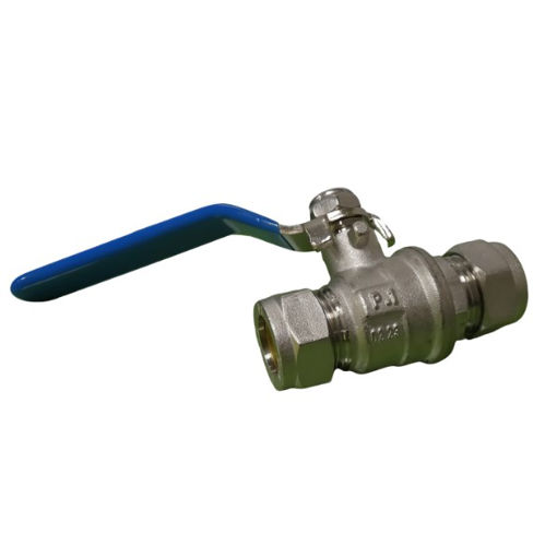 Picture of Lever Ball Valve 15MM (Blue Handle)