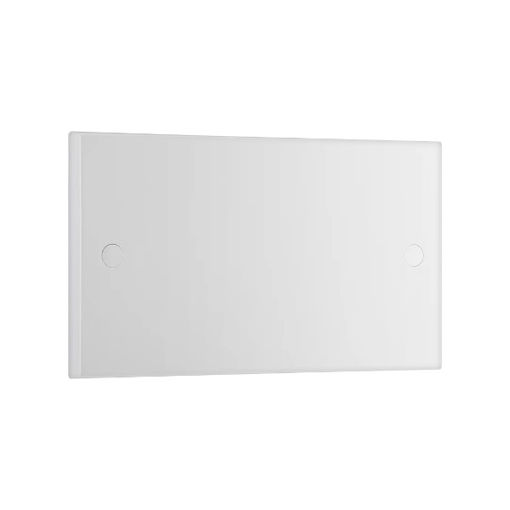 Picture of Double Blank Plate - 900 Series White Moulded