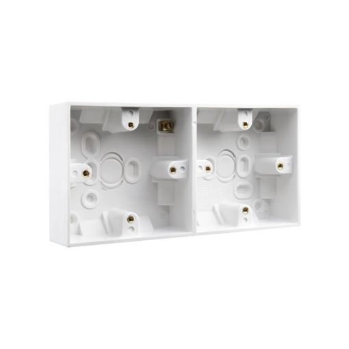 Picture of Double Surface Box (2 Singles) - 900 Series White Moulded