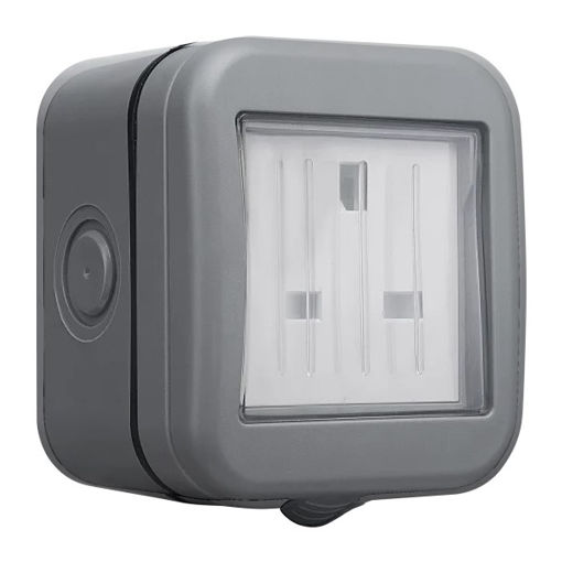 Picture of IP55 Weatherproof Single Unswitched Socket