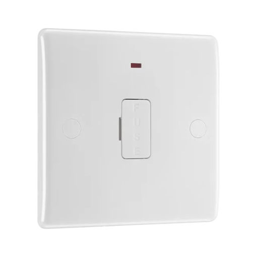 Picture of Fused & Unswitched Connection Unit - 800 Series White Moulded