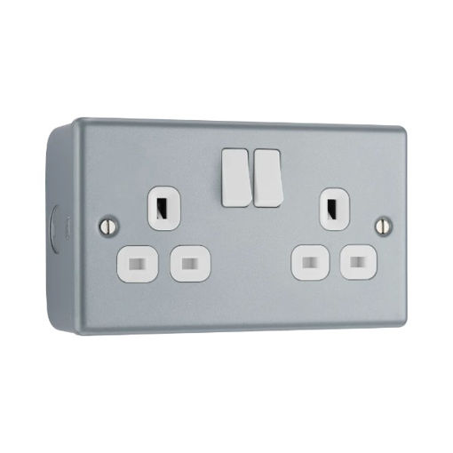 Picture of Metal Clad Double Switched Socket