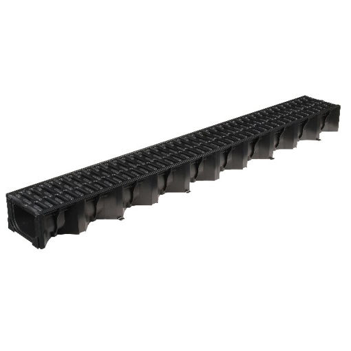 Picture of HexDrain Channel with Black Plastic Grating