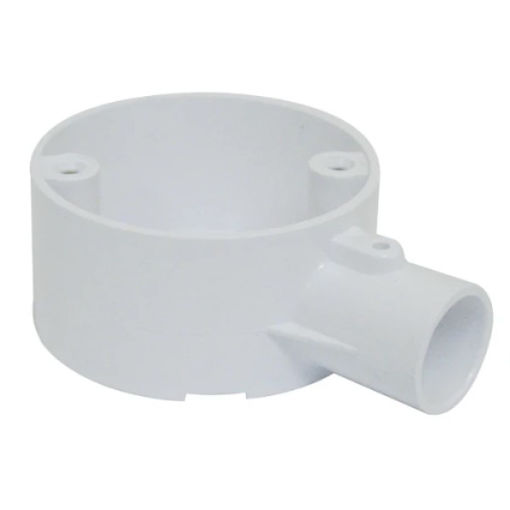 Picture of PVC 1 Way Terminal Box 20mm White