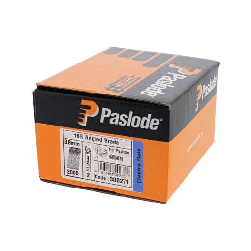 Picture of Paslode Angled Brad & Fuel Pack F16 x 38mm for IM65A 2000Pk Galvanised