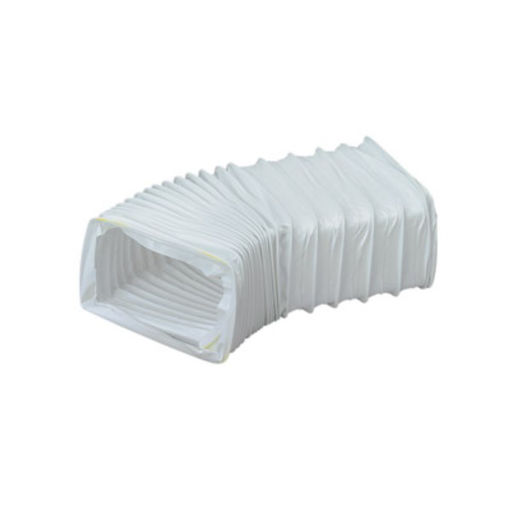 Picture of KwikPak Ventilation PVC Rectangular Hose 3Mtr - White