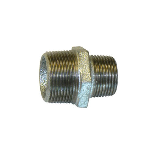 Picture of Galvanised Malleable Reducing Nipple MxM 3/4"x1/2"