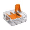 Picture of Wago 221-413 32A Compact 3 Port Lever Connector Transparent