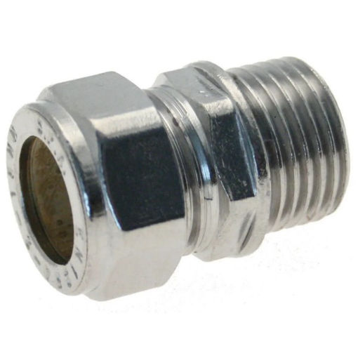 Picture of Compression Coupler Male Chrome 15MM x 1/2"