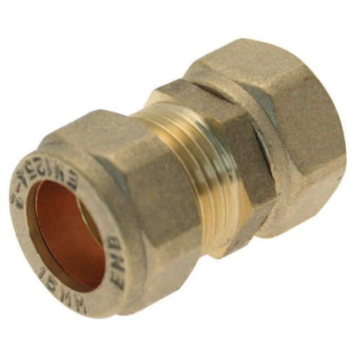 Picture of Compression Tap Connector Straight 15MM x 3/4"