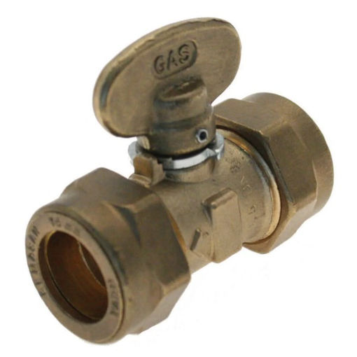 Picture of Gas Cock Compression (Isogas) 15MM