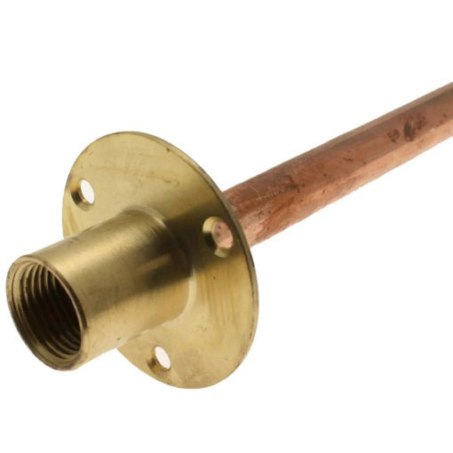 Picture of Wallplate Adaptor 15MM x 1/2" With 600MM Copper Pipe