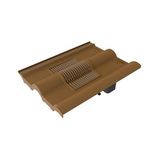 Picture of Timloc Double Roman Roof Tile Vent Brown