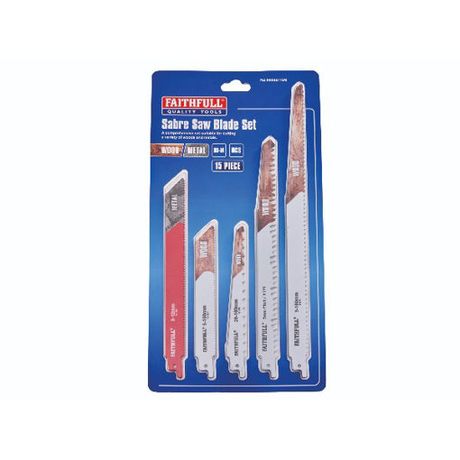 Picture of Faithfull 15 Piece Sabre Saw Blade Set