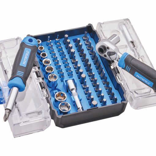 Picture of XMS25SDSET78 - Faithfull 78 Piece Screwdriver Bit & Socket Set