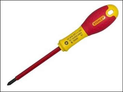Picture of STANLEY FATMAX INSULATED SCREWDRIVER PZ2 x 125mm 0-65-419