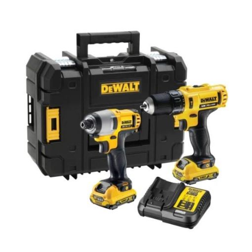 Picture of DEWALT 10.8v XR COMBI & IMPACT TWIN SET DEWDCK218D2T