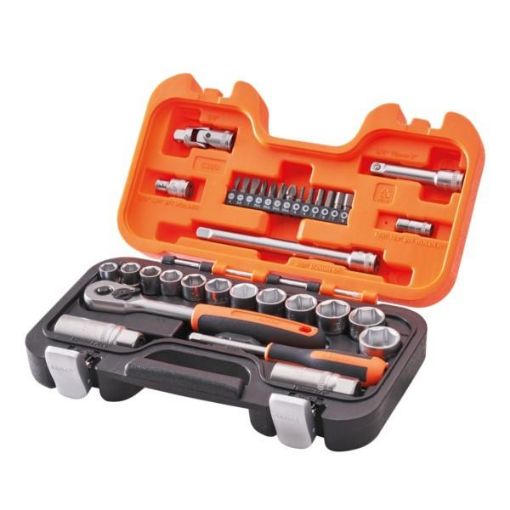 Picture of BAHCO 34pce 3/8" SQUARE DRIVE SOCKET SET  XMS23SOC38